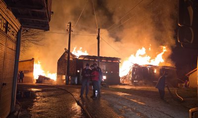 AKÇABEY KÖYÜ’NDE YANGIN