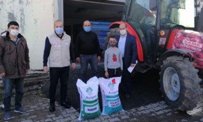 GEREDELİ ÇİFTÇİLERE BİNLERCE TON TOHUMLUK DAĞITILDI