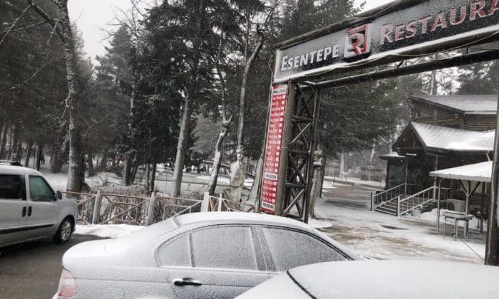 GEREDE KAR YAĞIŞI SONRASI BEYAZA BÜRÜNDÜ