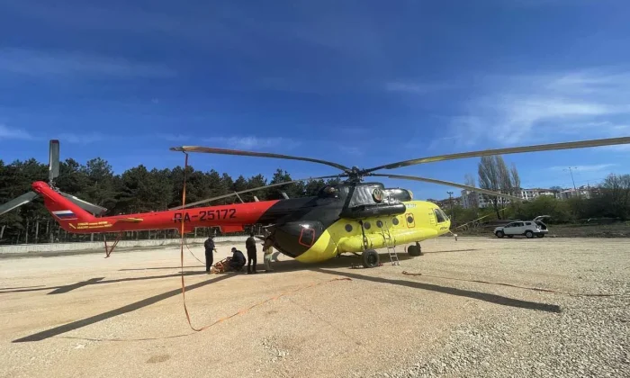 GEREDE’YE YANGIN SÖNDÜRME HELİKOPTERİ KONUŞLANDIRILDI