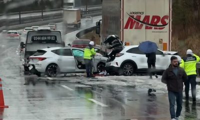 GEREDE–ANKARA YOLUNDA ZİNCİRLEME KAZA: 3 ARAÇ ÇARPIŞTI